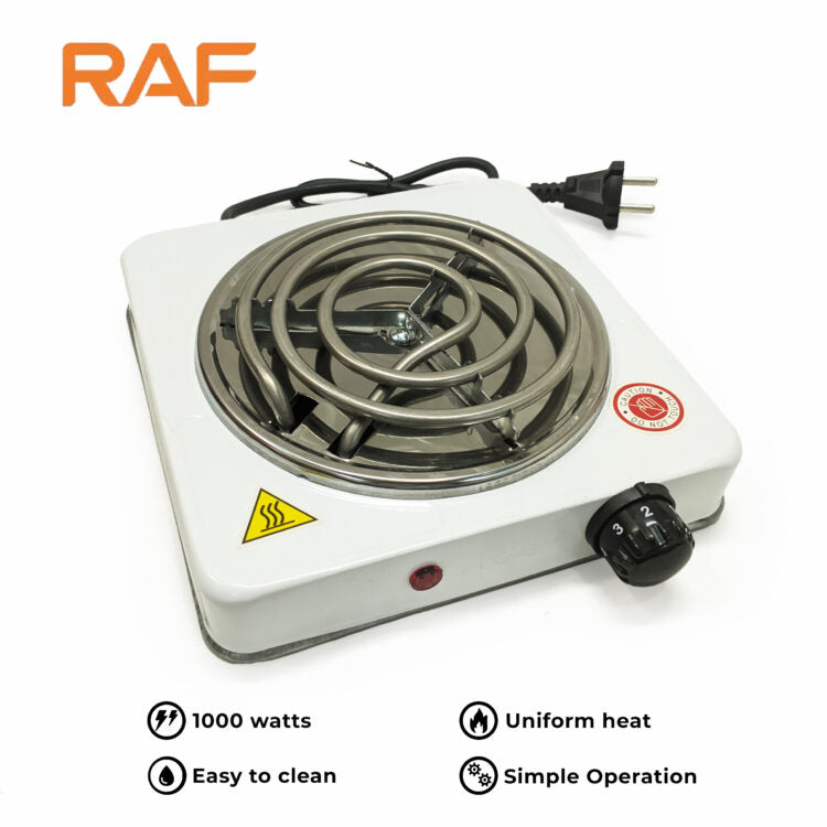 RAF Electric Stove & Hot Plate & Cooker R.8010B with Uniform Heating – 1000w
